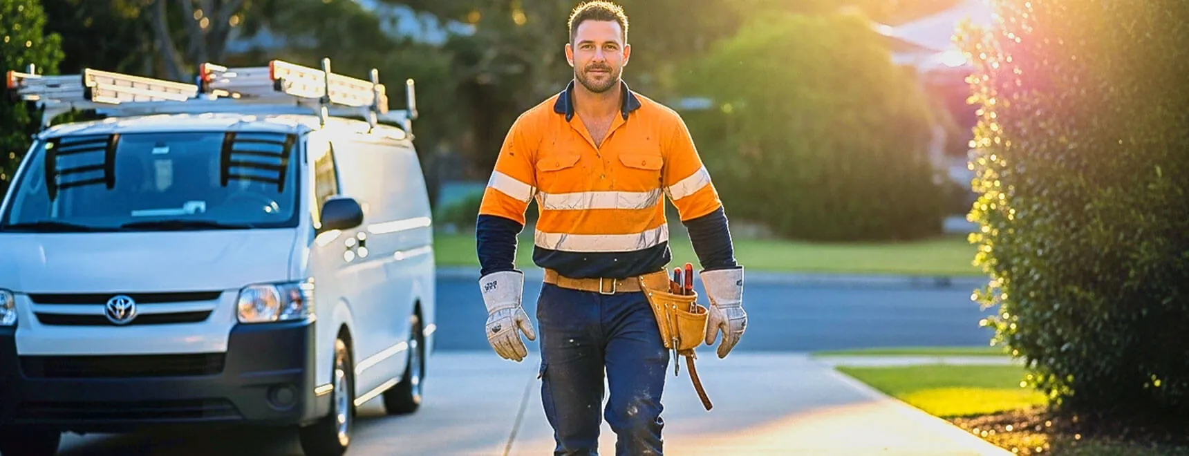 Licensed Brisbane electrician testing a switchboard on an after-hours callout