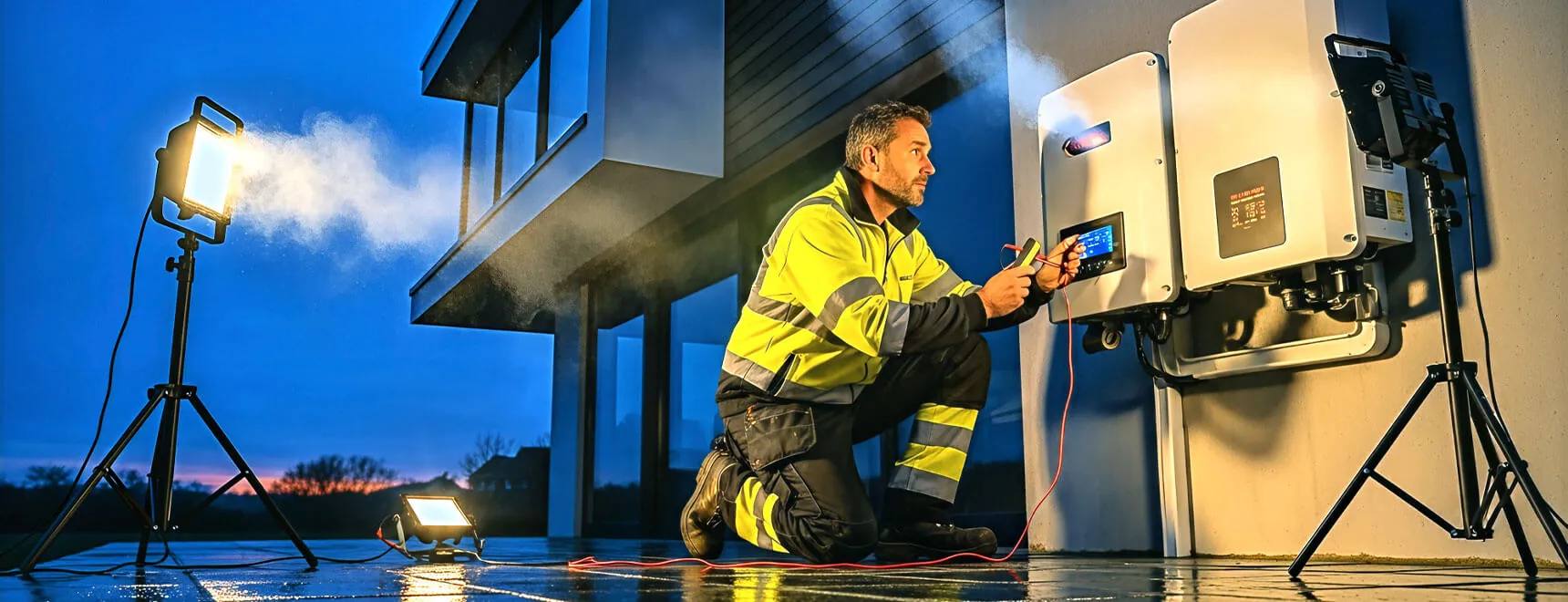 After-hours emergency electrical repair at a Brisbane home